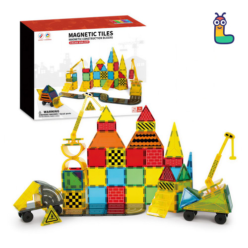 Klocki magnetyczne  LELINO Build 90 szt.