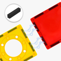 Klocki magnetyczne  LELINO Build 90 szt.