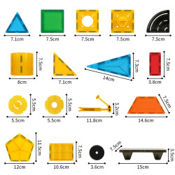 Klocki magnetyczne  LELINO Build 90 szt.