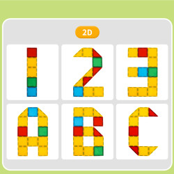 Klocki magnetyczne  LELINO Build 90 szt.