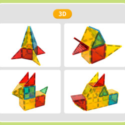 Klocki magnetyczne  LELINO Build 90 szt.