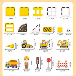 Klocki magnetyczne LELINO Fantasy Engineering 47 szt.