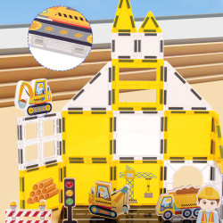 Klocki magnetyczne LELINO Fantasy Engineering 47 szt.