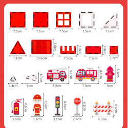 Klocki magnetyczne LELINO Fantasy Fire Control 48 szt.