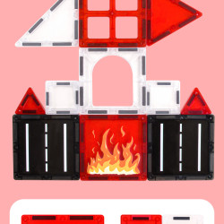 Klocki magnetyczne LELINO Fantasy Fire Control 48 szt.