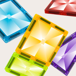 Klocki magnetyczne LELINO Diamond 95 szt.