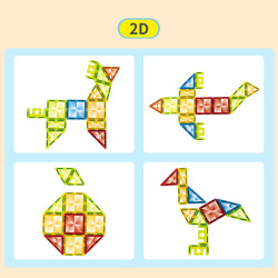 Klocki magnetyczne LELINO Diamond 95 szt.