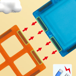 Klocki magnetyczne LELINO Play 66 szt.