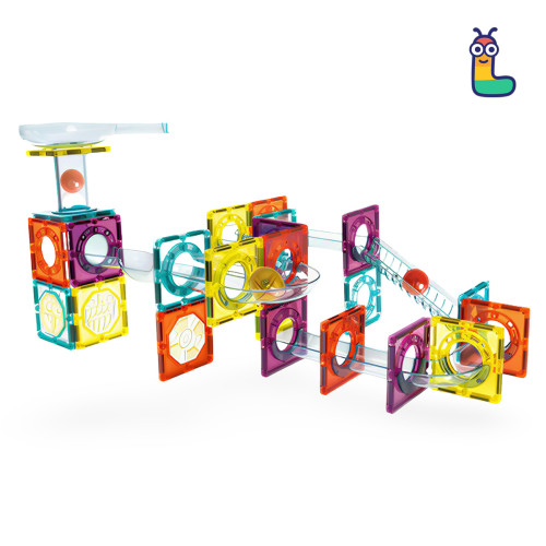 Klocki magnetyczne LELINO Roller 56 szt