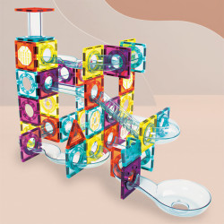 Klocki magnetyczne LELINO Roller 56 szt