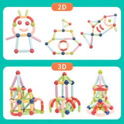 Klocki magnetyczne LELINO Sticks 32 szt.